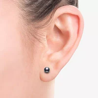 White Cultured Freshwater Pearl Sterling Silver 4mm Ball Stud Earrings