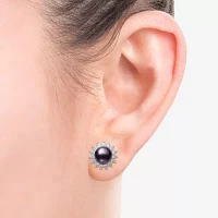 Womens Cultured Freshwater Pearl Sterling Silver Sunburst 2-pc. Jewelry Set