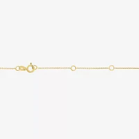 Cross (Gh / Si2 I1) Womens Diamond Accent Lab Grown White Diamond 10K Gold Cross 16 Inch Pendant Necklace
