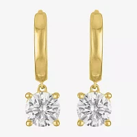 (G-H,Si2-I1) Womens 1 CT. T.W. Lab Grown White Diamond 10K Gold Drop Earrings