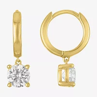 (G-H,Si2-I1) Womens 1 CT. T.W. Lab Grown White Diamond 10K Gold Drop Earrings