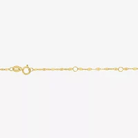 Heart (Gh / Si2 I1) Womens 1/ CT. T.W. Lab Grown White Diamond 10K Gold Heart 16 Inch Pendant Necklace