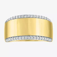 Diamond Addiction (G-H, Si2-I1) Womens 1/4 CT. T.W. Lab Grown White 14K Gold Over Silver Cocktail Ring