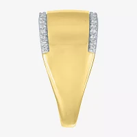 Diamond Addiction (G-H, Si2-I1) Womens 1/4 CT. T.W. Lab Grown White 14K Gold Over Silver Cocktail Ring