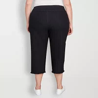 Alfred Dunner Classics Womens Plus Capri Pant
