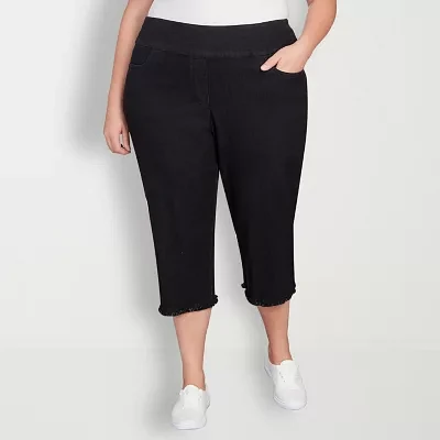 Alfred Dunner Classics Womens Plus Capri Pant