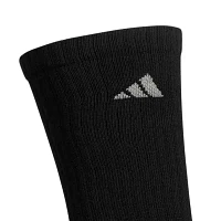 adidas Cushioned 6 Pair Big and Tall Crew Socks Mens