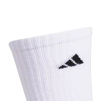 adidas Cushioned 6 Pair Big and Tall Crew Socks Mens