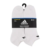 adidas 6 Pair Big and Tall No Show Socks Mens