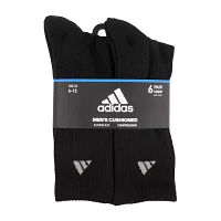 adidas 6 Pair Crew Socks Mens