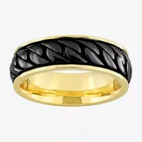 Mens 18K Gold Over Silver Fashion Ring