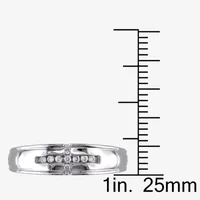 Mens 1/10 CT. T.W. Natural White Diamond 10K Gold Fashion Ring