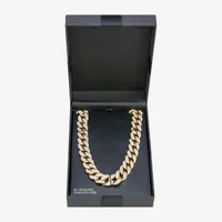 Stainless Steel 24 Inch Solid Curb Chain Necklace