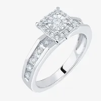 Unisex Adult 3/8 CT. T.W. Natural White Diamond 10K Gold Side Stone Bridal Set