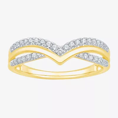 1/4 CT. T.W. Natural White Diamond 10K Gold Wedding Band