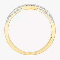 1/4 CT. T.W. Natural White Diamond 10K Gold Wedding Band