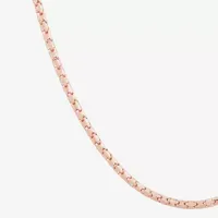 Made Italy 14K Gold 18 Inch Hollow Fashion Chain Necklace