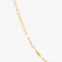 Made in Italy 10K Gold 20 Inch Solid Link Chain Necklace