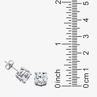 DiamonArt® Cubic Zirconia Silver Stud Earrings