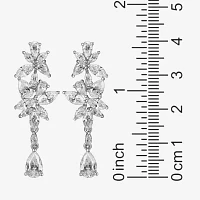 DiamonArt® Cubic Zirconia Sterling Silver Drop Earrings