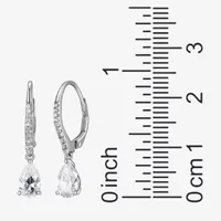 2 3/4 CT. T.W. Cubic Zirconia Sterling Silver Pear Drop Earrings