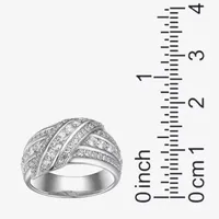 5.5MM 2 1/2 CT. T.W. Cubic Zirconia Sterling Silver Round Band