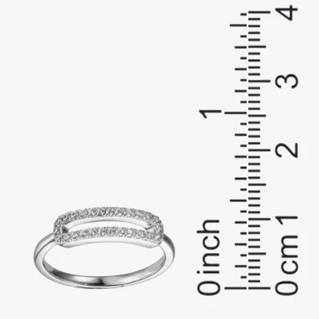 FINE JEWELRY Womens 1 3/4 CT. T.W. Cubic Zirconia Sterling Silver Heart  Cocktail Ring | Green Tree Mall