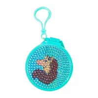 Afro Unicorn Pop-Up Hairbrush Keychain