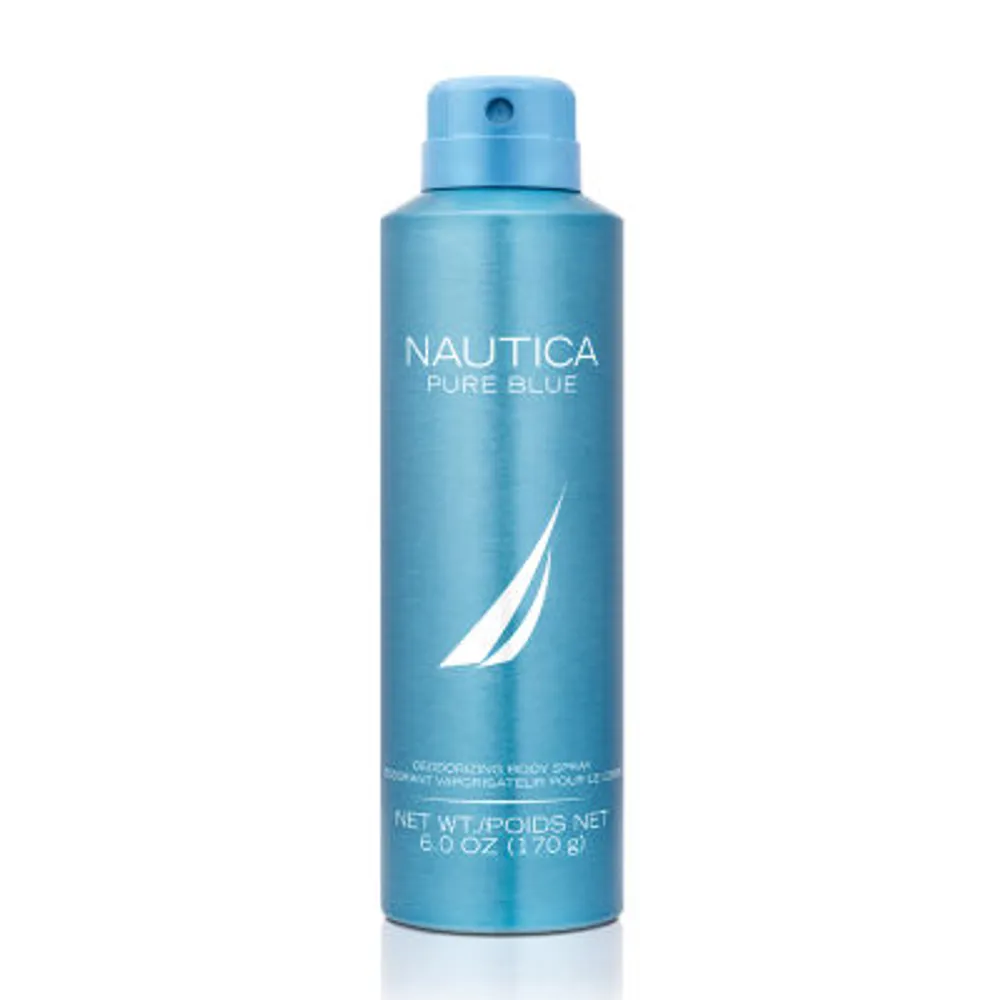 Nautica Pure Blue Deodorizing Body Spray, 6 Oz