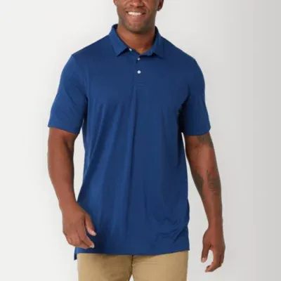 St. John's Bay Performance Big and Tall Mens Regular Fit Short Sleeve Polo Shirt