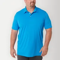St. John's Bay Performance Big and Tall Mens Regular Fit Short Sleeve Polo Shirt