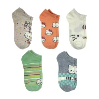 5 Pair Hello Kitty Low Cut Socks Womens