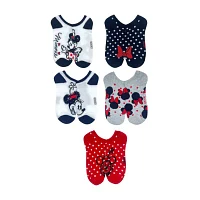 5 Pair Minnie Mouse Low Cut Socks Womens