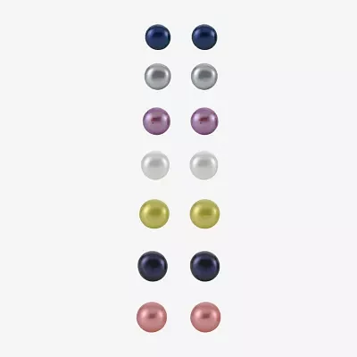 Cultured Freshwater Pearl 7-pr. Stud Earring Set