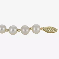 7-7.5Mm Cultured Freshwater Pearl Sterling Silver Bracelet