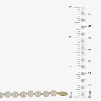 7-7.5Mm Cultured Freshwater Pearl Sterling Silver Bracelet