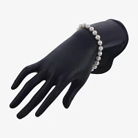7-7.5Mm Cultured Freshwater Pearl Sterling Silver Bracelet