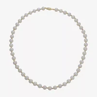 7-7.5Mm Cultured Freshwater Pearl Sterling Silver Necklace