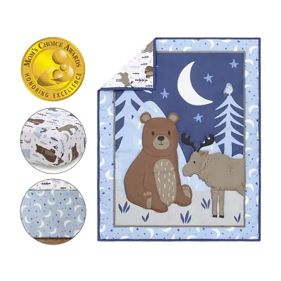 The Peanutshell Under The Stars 3-pc. Crib Bedding Set