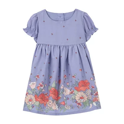 Oshkosh Baby Girls Short Sleeve Puffed A-Line Dress