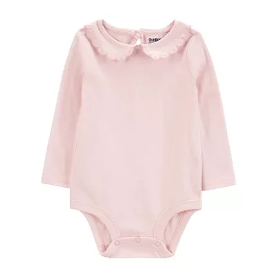 Oshkosh Baby Girls Round Neck Long Sleeve Bodysuit