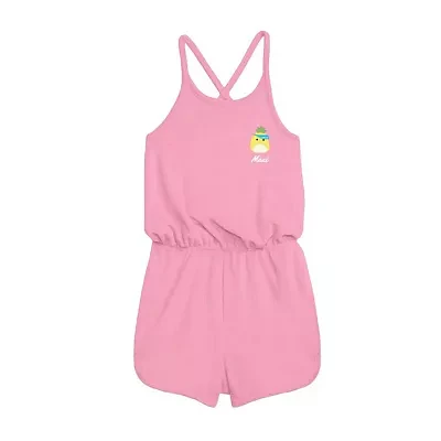 Little & Big Girls Sleeveless Squishmallows Romper