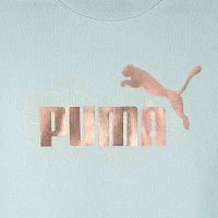 PUMA Big Girls Crew Neck Long Sleeve Fleece Sweatshirt