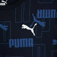 PUMA Big Boys Crew Neck Short Sleeve Graphic T-Shirt