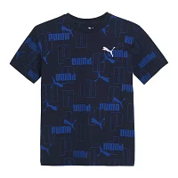 PUMA Big Boys Crew Neck Short Sleeve Graphic T-Shirt