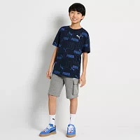 PUMA Big Boys Crew Neck Short Sleeve Graphic T-Shirt