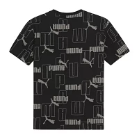 PUMA Big Boys Crew Neck Short Sleeve Graphic T-Shirt