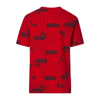 PUMA Big Boys Crew Neck Short Sleeve Graphic T-Shirt