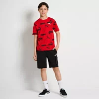 PUMA Big Boys Crew Neck Short Sleeve Graphic T-Shirt