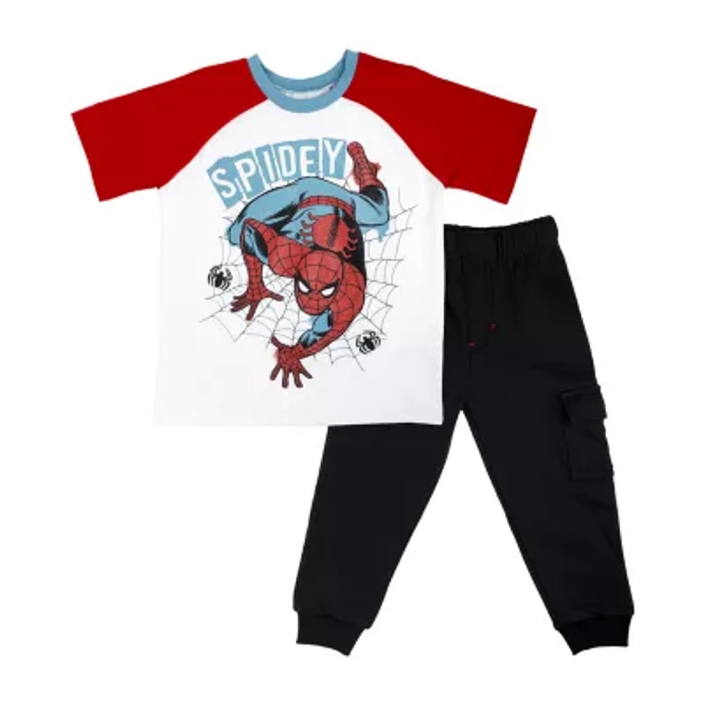 Toddler Boys 2-pc. Fleece Spiderman Pant Set